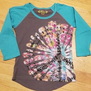 Girls 3/4 length sleeve T-shirt ,  Mudd - 7/8